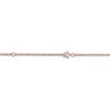 Thumbnail Image 3 of Birth Flower & Script Initial Disc Necklace 14K Rose Gold 18"