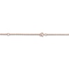 Thumbnail Image 3 of Script Name & Birth Flower Oval Necklace 14K Rose Gold-Plated Sterling Silver 18"