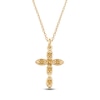 Thumbnail Image 1 of Natural Citrine Birthstone Cross Necklace 10K Yellow Gold 18"