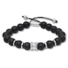 Thumbnail Image 1 of Men's Onyx Bolo Bracelet Stainless Steel
