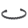 Thumbnail Image 1 of Men's Cuff Bracelet Black Ion-Plated Stainless Steel