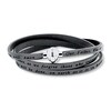 Thumbnail Image 0 of Lord's Prayer Bracelet Black Leather Stainless Steel