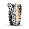 Thumbnail Image 1 of John Hardy Asli Classic Chain Link Ring Sterling Silver/18K Yellow Gold
