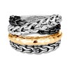 John Hardy Asli Classic Chain Link Ring Sterling Silver/18K Yellow Gold
