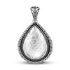 John Hardy Classic Chain Hammered Drop Charm Sapphire/Spinel Sterling Silver