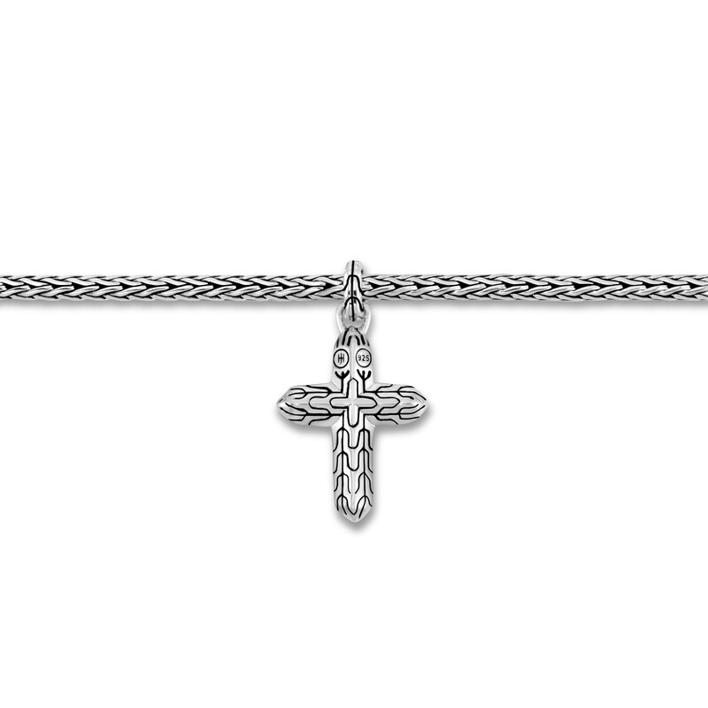 John Hardy Classic Chain Cross Bracelet in Silver, Medium