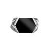 John Hardy Asli Classic Chain Signet Ring Natural Onyx Sterling Silver
