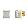 Thumbnail Image 0 of Men's Diamond Earrings 1/4 ct tw Yellow Ion-Plated Stainless Steel