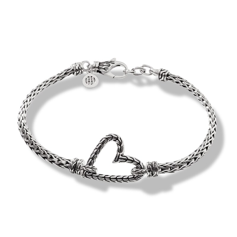 John Hardy Classic Chain Heart Bracelet Sterling Silver