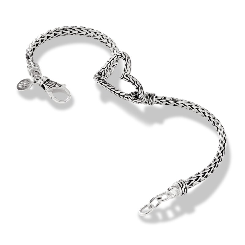 John Hardy Classic Chain Heart Bracelet Sterling Silver