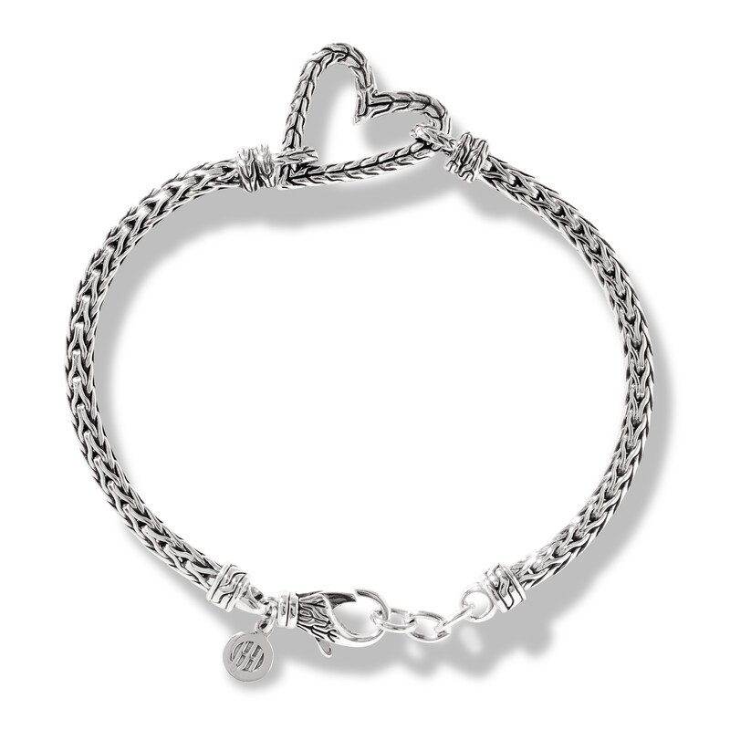 John Hardy Classic Chain Heart Bracelet Sterling Silver