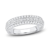 Thumbnail Image 1 of Diamond Anniversary Band 1/2 ct tw Baguette/Round 14K White Gold