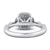 Thumbnail Image 3 of Diamond Engagement Ring 3/8 ct tw Round/Baguette 14K White Gold