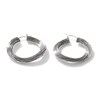 John Hardy Bamboo Hoop Earrings Sterling Silver