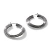 John Hardy Bamboo Hoop Earrings Sterling Silver