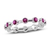 Thumbnail Image 1 of Juliette Maison Natural Rhodolite Garnet Ring 10K White Gold