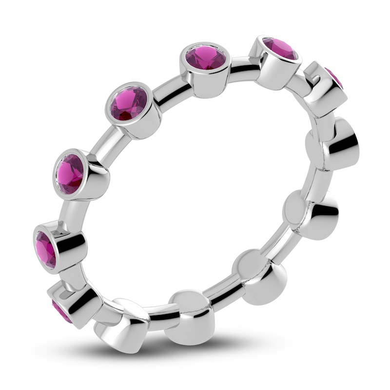 Main Image 2 of Juliette Maison Natural Rhodolite Garnet Ring 10K White Gold