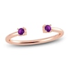 Thumbnail Image 1 of Juliette Maison Natural Amethyst Cuff Ring 10K Rose Gold