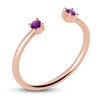 Thumbnail Image 2 of Juliette Maison Natural Amethyst Cuff Ring 10K Rose Gold