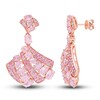 Thumbnail Image 0 of Natural Pink Sapphire Earrings 3/8 ct tw Diamonds 14K Rose Gold