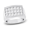 Thumbnail Image 1 of Men's Lab-Grown Diamond Ring 2 ct tw Round 14K White Gold