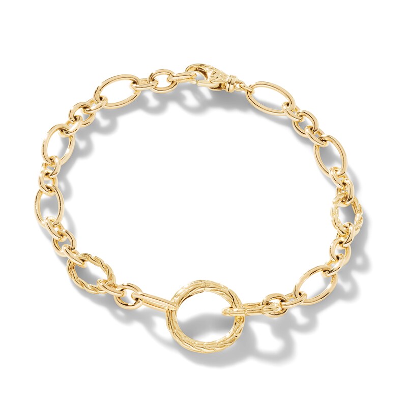 John Hardy Classic Chain Connector Bracelet 18K Yellow Gold - Large