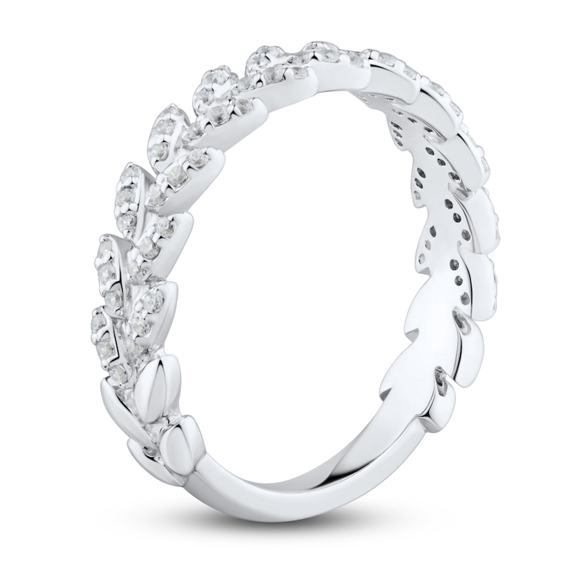 Main Image 2 of Diamond Wedding Band 1/4 ct tw Round 14K White Gold