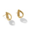 John Hardy Bamboo Stud Earrings 18K Yellow Gold