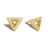 John Hardy Classic Chain Tiga Stud Earrings 18K Yellow Gold