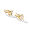 John Hardy Heart Drop Earrings 14K Yellow Gold