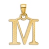 Thumbnail Image 3 of Initial M Necklace 14K Yellow Gold 18"