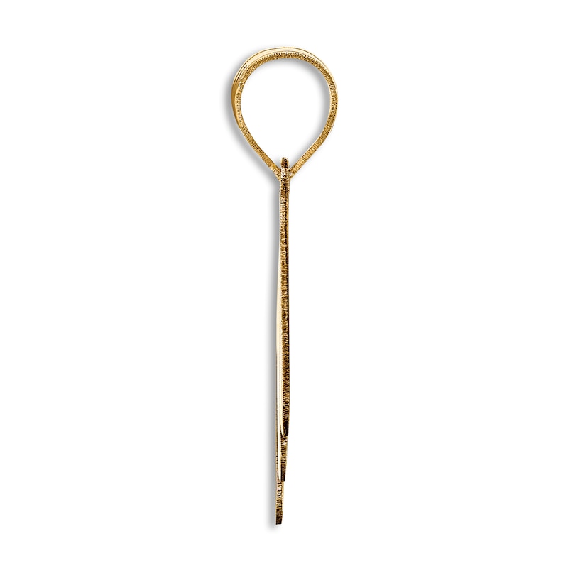 Main Image 2 of Initial M Necklace 14K Yellow Gold 18"