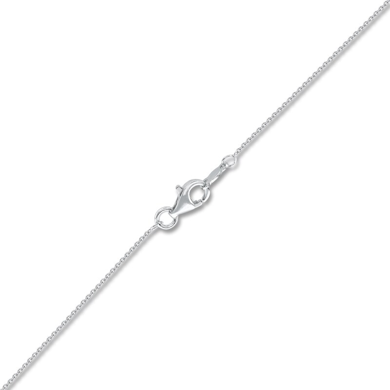 Main Image 5 of Diamond Halo Necklace 1 ct tw 14K White Gold 18&quot;