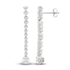 Thumbnail Image 0 of Diamond Graduated Dangle Earrings 1-1/2 ct tw Round 14K White Gold