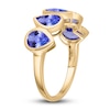 Thumbnail Image 2 of Kallati Pear-Shaped Natural Tanzanite Ring 14K Yellow Gold