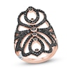 Thumbnail Image 0 of Pnina Tornai Black Diamond Ring 1-1/3 ct tw Round 10K Rose Gold
