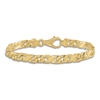 Thumbnail Image 2 of Men's Solid High-Polish Link Bracelet 14K Yellow Gold 8"