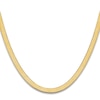 Thumbnail Image 1 of Solid Herringbone Chain Necklace 14K Yellow Gold 20" 6.5mm