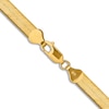 Thumbnail Image 3 of Solid Herringbone Chain Necklace 14K Yellow Gold 20" 6.5mm