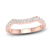 Thumbnail Image 1 of Diamond Contour Wedding Band 1/3 ct tw Round 14K Rose Gold