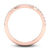 Thumbnail Image 4 of Diamond Contour Wedding Band 1/3 ct tw Round 14K Rose Gold