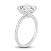 Thumbnail Image 2 of Lab-Grown Diamond Engagement Ring 2-1/4 ct tw Princess/Round 14K White Gold