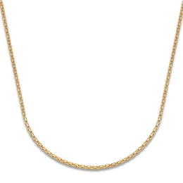 LUSSO by Italia D'Oro Men's Bismarck Chain Necklace 14K Yellow Gold 20&quot;