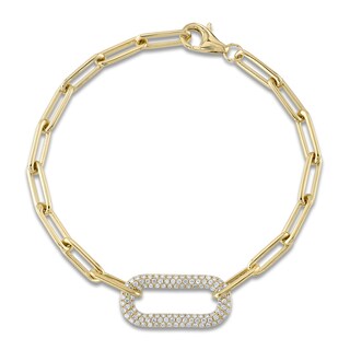 italia D'oro Paper Clip Chain Bracelet