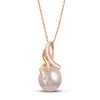 Thumbnail Image 1 of Freshwater Cultured Pearl/Natural Topaz Necklace 14K Rose Gold 18"