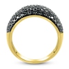 Thumbnail Image 2 of Black Diamond Ring 2 ct tw Round 14K Yellow Gold