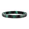 Thumbnail Image 0 of 1933 by Esquire Men's Natural Malachite Ceramic Bracelet Black Ruthenium-Plated Sterling Silver 8.5"