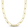 Thumbnail Image 1 of High-Polish Oval Link Necklace 14K Yellow Gold 24" 7mm