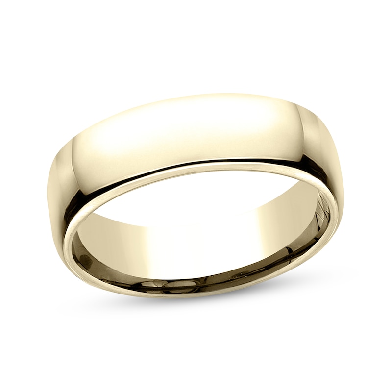 Main Image 1 of High-Polish Wedding Band 14K Yellow Gold 6.5mm