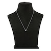 Thumbnail Image 3 of Diamond Letter W Necklace 1/20 ct tw Round 14K White Gold 18"